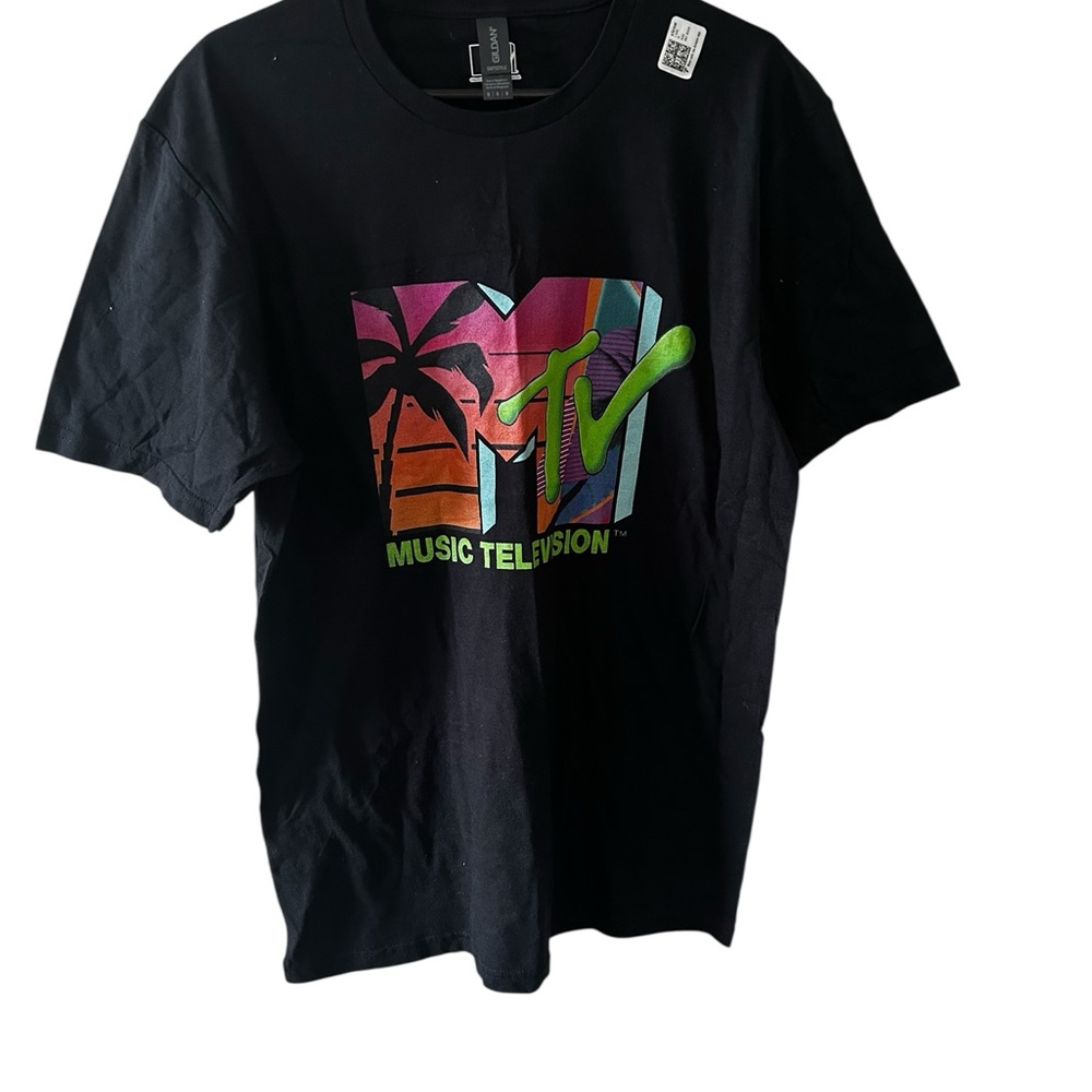 Gildan Black MTV Graphic Tee